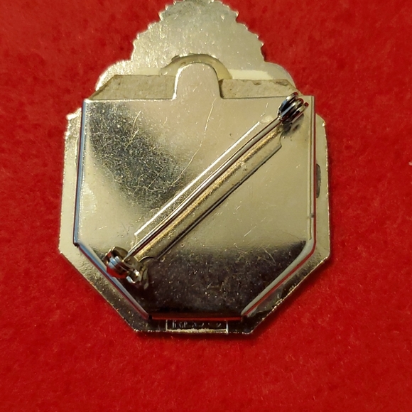 Vintage Ornate Picture Frame Brooch Enamel - Picture 4 of 4